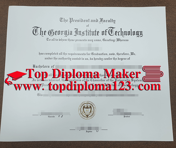  Fake Georgia Tech degree sample