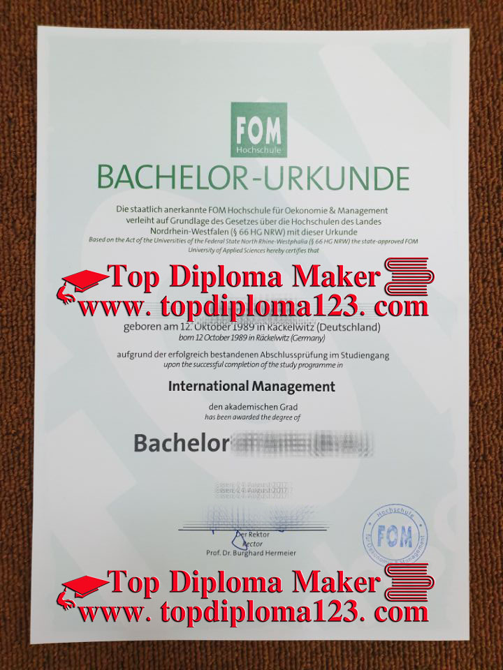  buy FOM Hochschule fake Degree