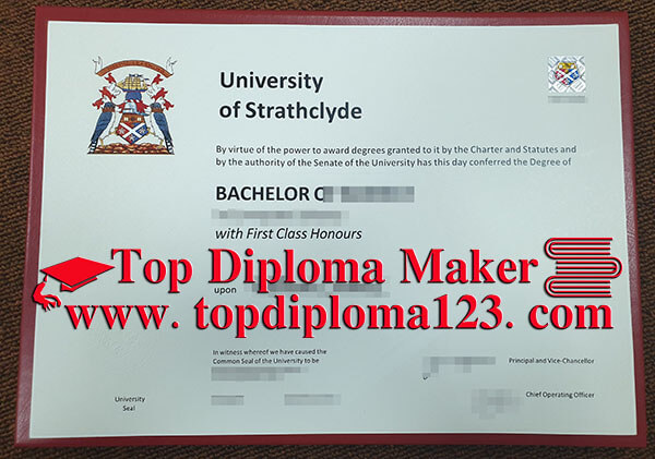 fake University of Strathclyde degree sample