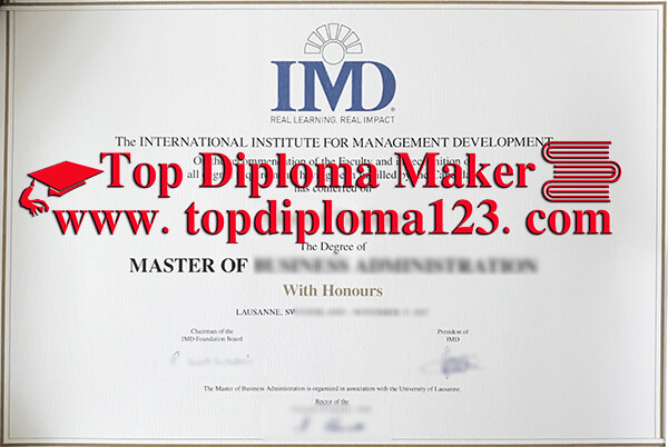  IMD business school diploma 