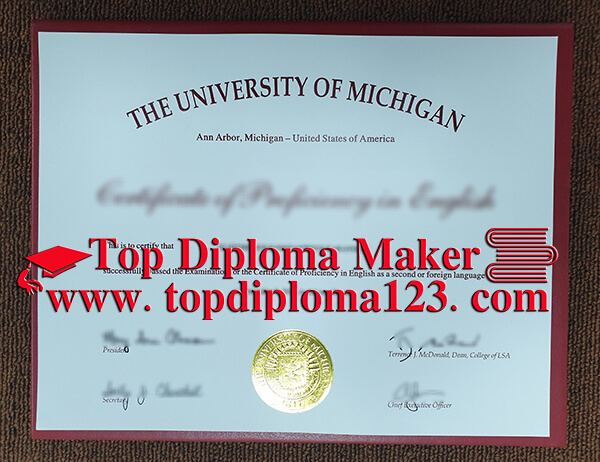 University of Michigan fake certificate 