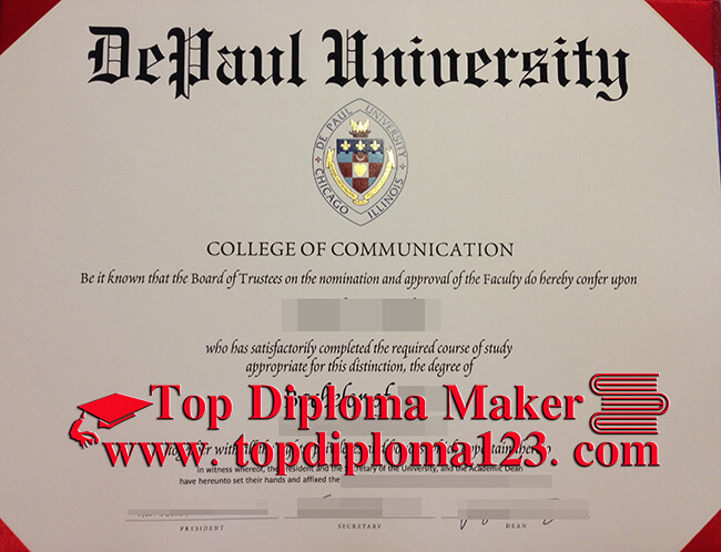 DePaul University diploma