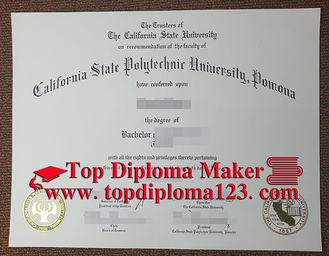  Cal Poly Pomona diploma