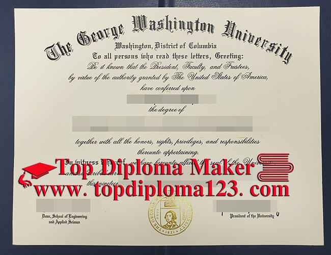 GWU degree, buy fake diploma