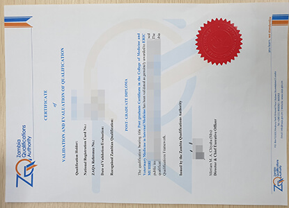 Zambia Qualifications Authority certificate, Buy fa