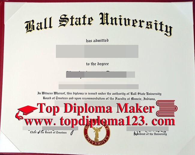   Ball State University diploma, fake diploma