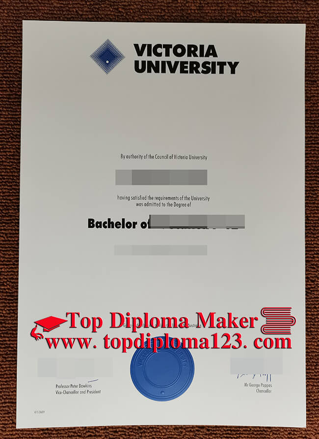 Victoria University diploma certificate