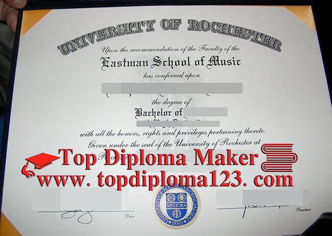 fake University of Rochester diploma