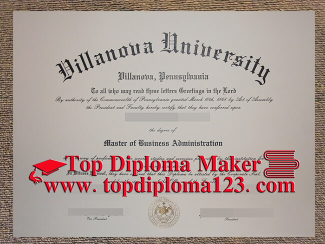  Villanova University degree, fake diploma