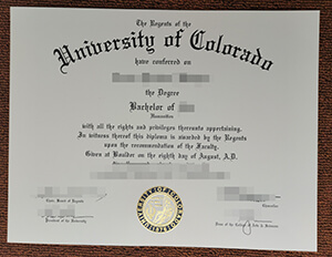 Fake University of Colorado diploma that look real