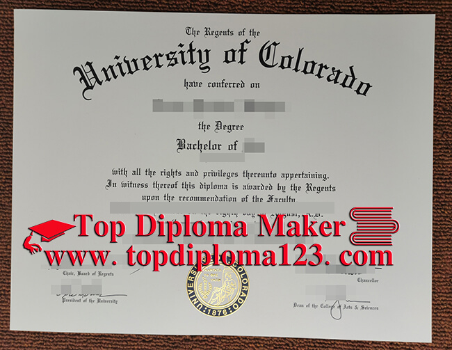  University of Colorado diploma