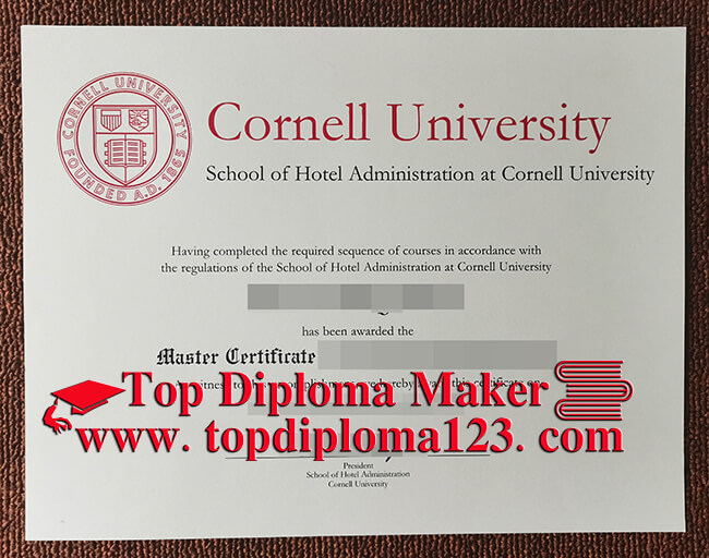  Cornell University SHA diploma