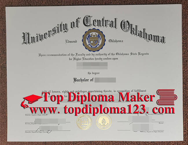 University of Central Oklahoma (UCO) diploma 