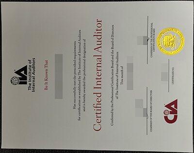  The high quality and cheaper fake CIA certificate 