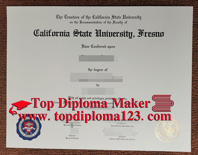 California State University, Fresno diploma