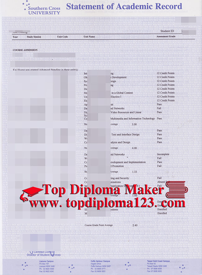  SCU transcript