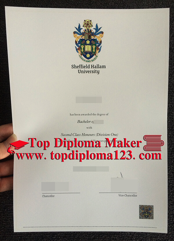 Fake Sheffield Hallam University Diploma