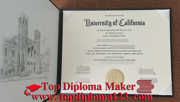 UC San Diego diploma