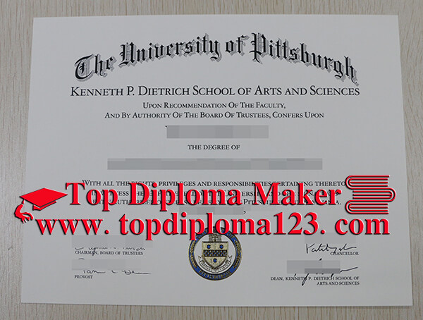 University of Pittsburgh diploma