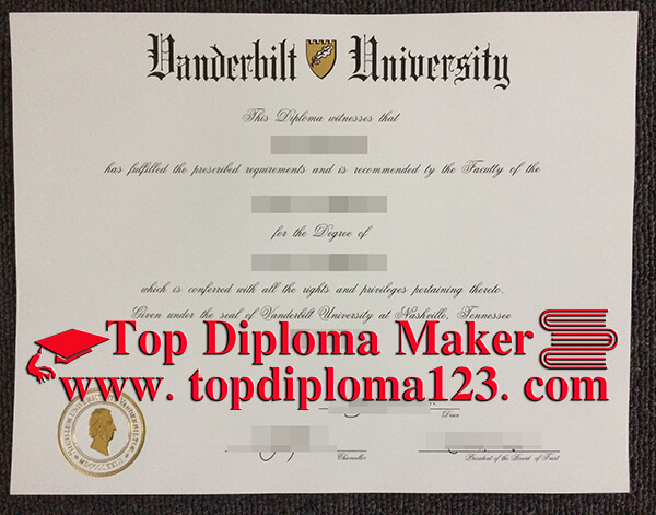 Vanderbilt University diploma