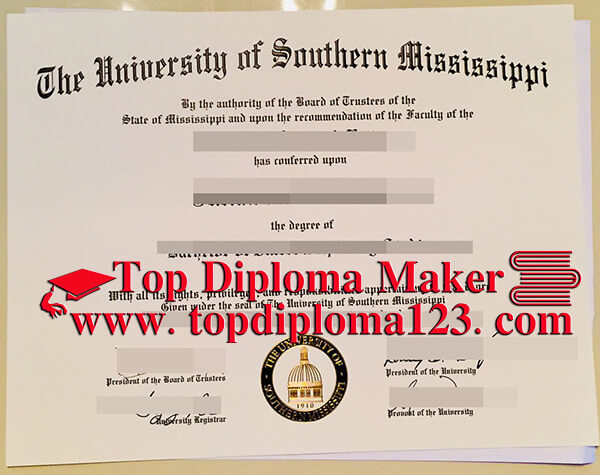 University of Southern Mississippi diploma