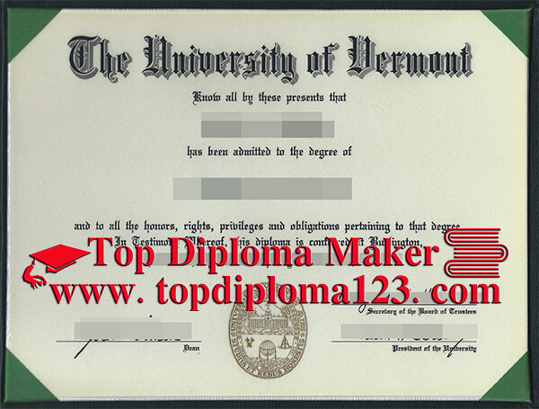 University of Vermont diploma