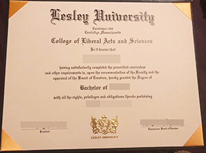 Order a fake Lesley University diploma. Buy fake de