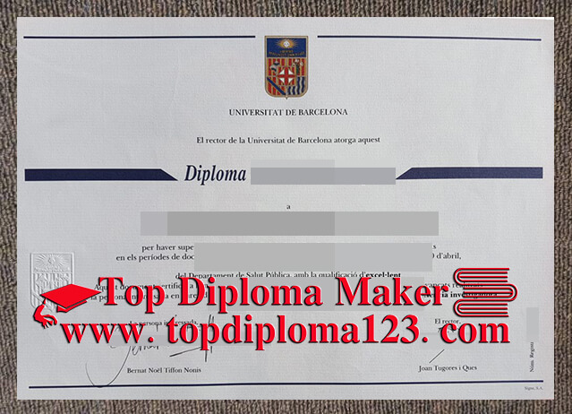  University of Barcelona diploma