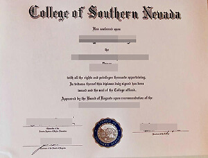 Where to buy fake College of Southern Nevada (CSN) 