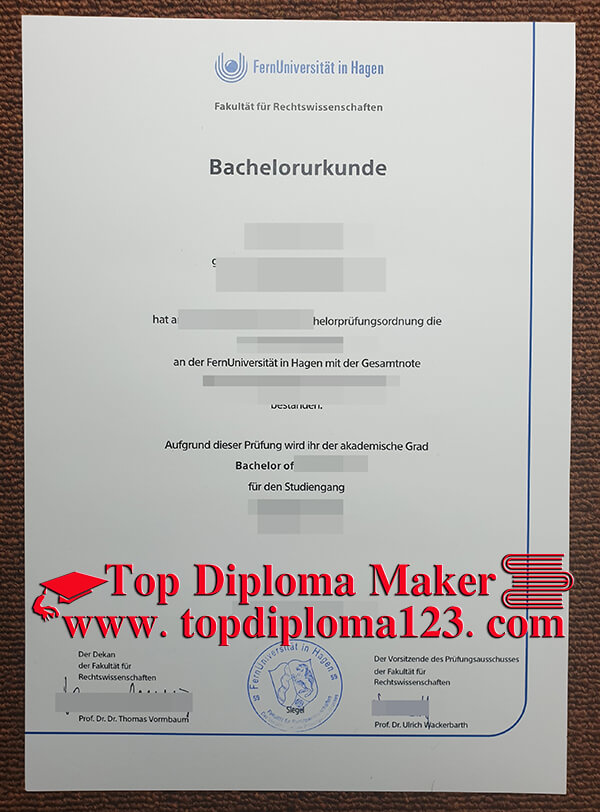  Fernuniversität in Hagen diploma