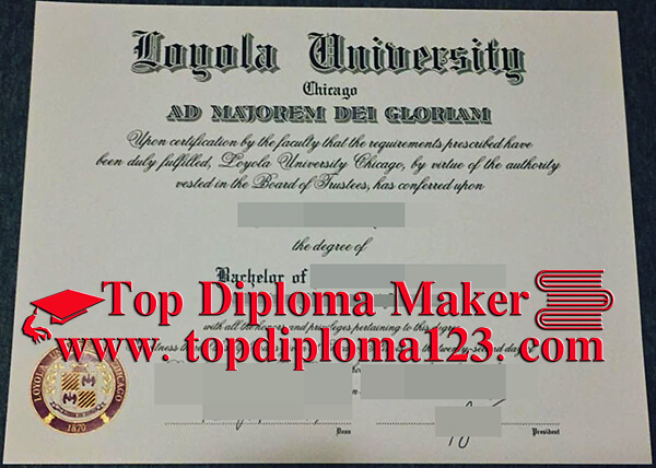 Loyola University Chicago diploma