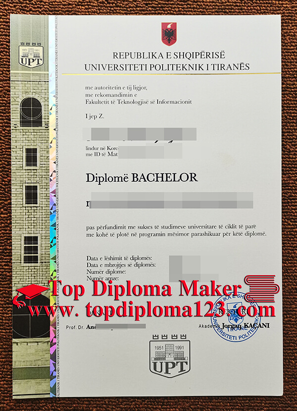 Polytechnic University of Tirana Diploma