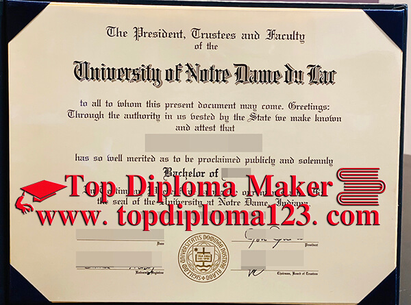 University of Notre Dame du Lac diploma