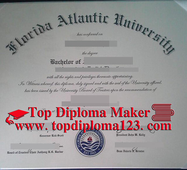 Florida Atlantic University Diploma