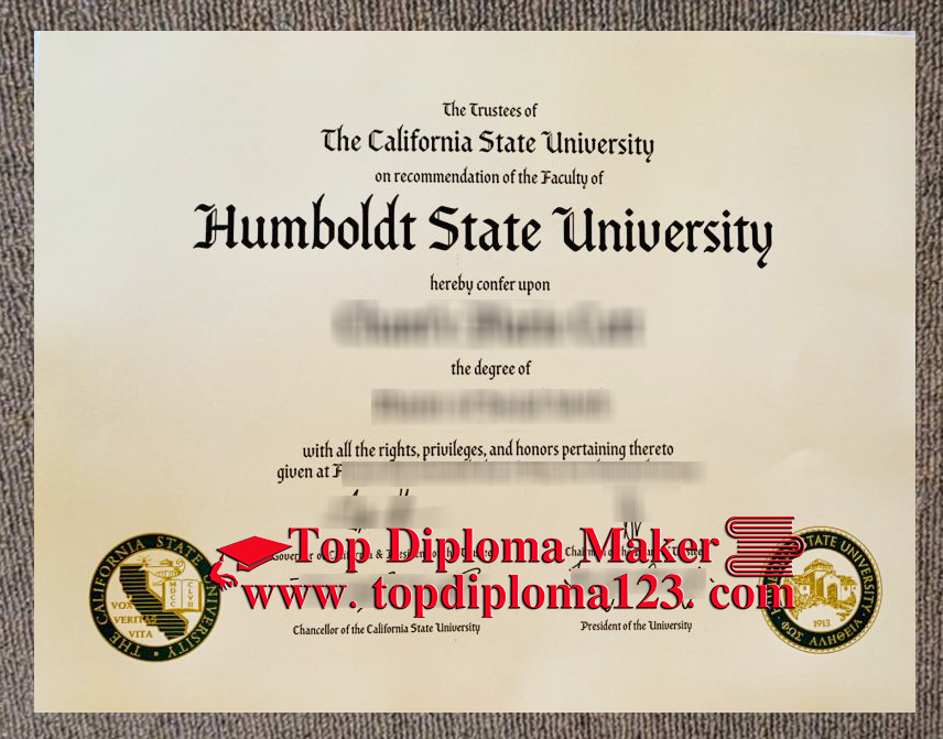 Humboldt State University diploma 