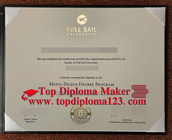 Full Sail University diploma 