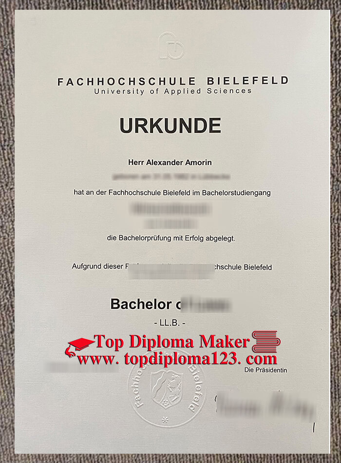 Fachhochschule Bielefeld urkunde