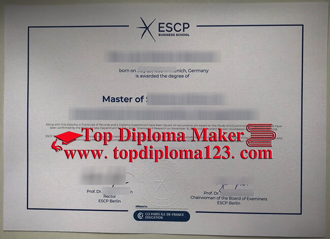  ESCP Business School diploma