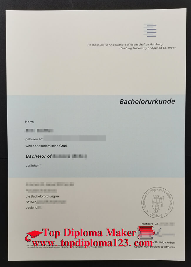  Hamburg University of Applied Sciences diploma