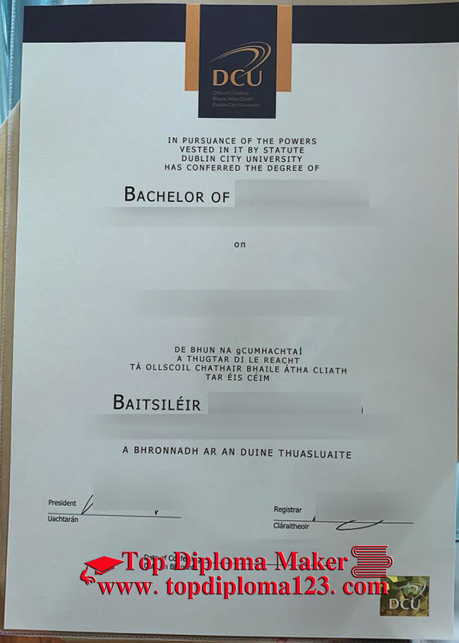 Dublin City University diploma