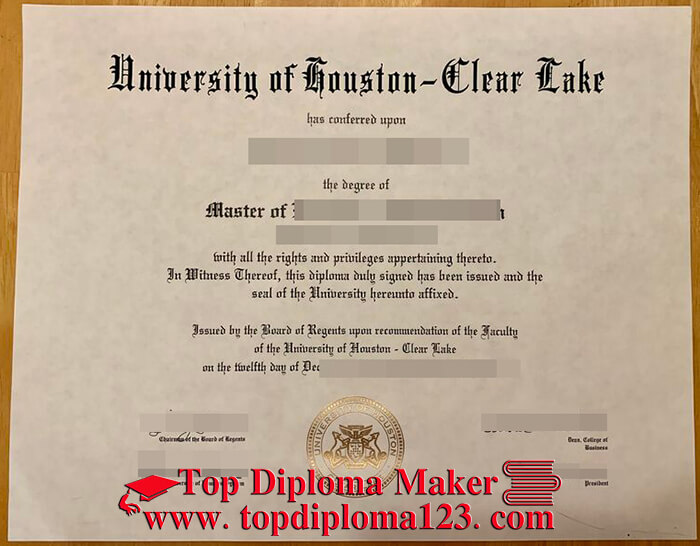 UHCL diploma